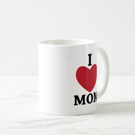 Mug Maman J'aime maman (Devant droit)