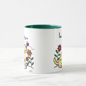 Mug Maman jaune et vert de laboratoire (Centre)