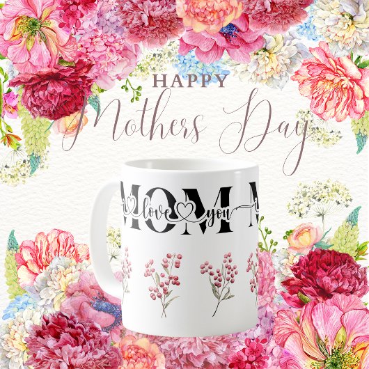 Mug Maman je t'aime Baies Rouges