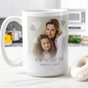 Mug Maman Je t'aime Coeurs photos