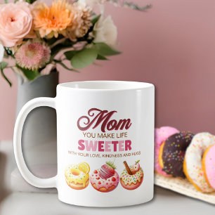 Mug Maman joli gâteau en aquarelle Tu rends la vie plu