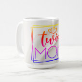 Mug Maman jumelle multicolore (Devant gauche)