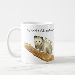Mug Maman la plus folle du monde ! Opossum et bébés