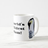 Mug Maman la plus folle du monde ! Pingouin et bébé (Devant droit)