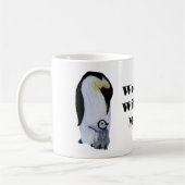 Mug Maman la plus folle du monde ! Pingouin et bébé (Gauche)