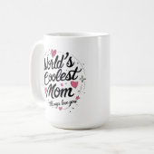 Mug Maman la plus froide du monde - Café classique de  (Devant gauche)