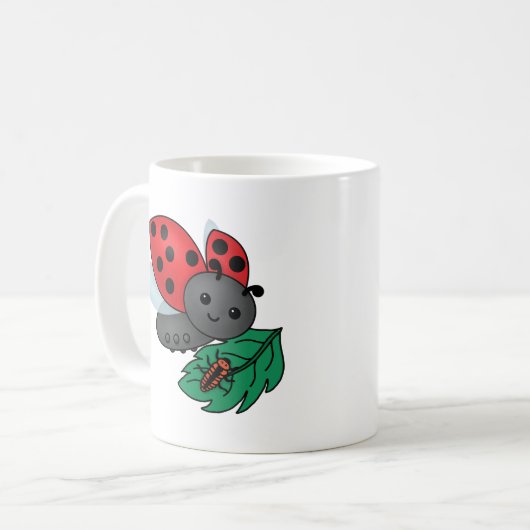 Mug Maman Ladybug avec Larvae (Devant gauche)
