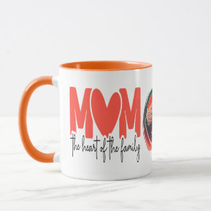 Mug Maman Le Coeur de la famille, Cadeau pour maman