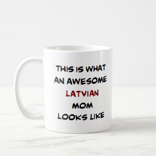 Mug maman lettone, génial (Gauche)