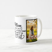 Mug Maman Main Stable M'a Guidé Écriture Manuscrite 2 (Devant droit)