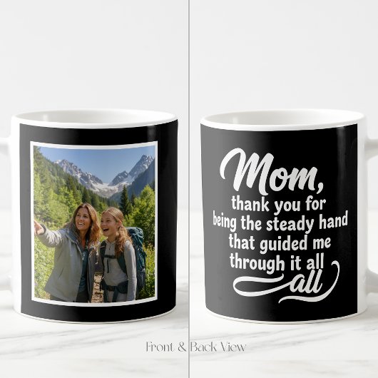 Mug Maman Main Stable M'a Guidé Script 1 Photo Noir