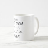 Mug Maman - Meilleure maman de chat (Devant droit)