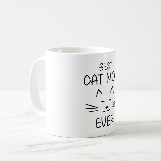 Mug Maman - Meilleure maman de chat (Devant gauche)