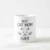 Mug Maman - Meilleure maman de chat (Centre)