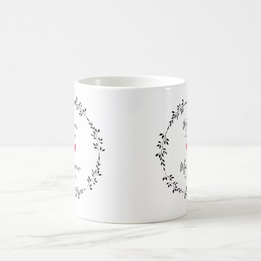 Mug Maman | Mémo Année Est. Cœur (Centre)