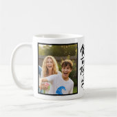 Mug Maman Merci De Me Supporter 2 Photo Brush Script (Gauche)