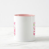 Mug Maman mignonne art floral de mots (Centre)