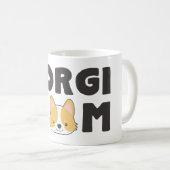 Mug Maman mignonne de corgi (Devant droit)