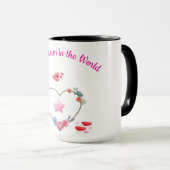 Mug Maman mignonne et simple (Devant droit)