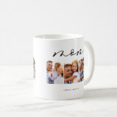 Mug maman mignonne script moderne multi photo cadeau (Devant droit)