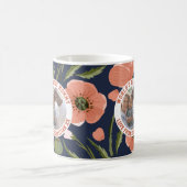 Mug Maman Modèle photo personnalisé Motif de fleurs (Centre)
