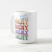 Mug Maman Moderne Enfants Noms vacances (Devant gauche)