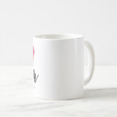 Mug Maman moderne mignonne avec un design en forme de  (Devant droit)