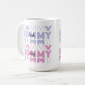 Mug Maman Moderne Pastel Couleur Personnalisée Fête de (Devant gauche)