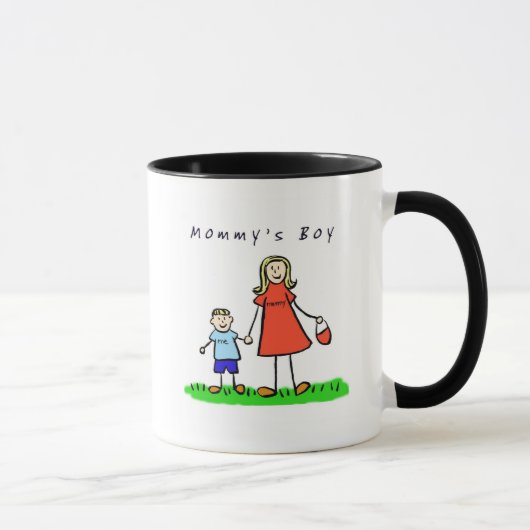 Mug maman & moi (blond avec titre) (Droite)