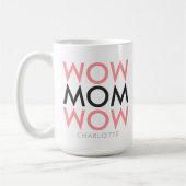 Mug Maman | Mother's Day Name Modern Pink Super Cute (Gauche)