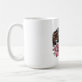 Mug Maman Moyenne du Monde Imprimé Léopard Chignon Déc (Gauche)