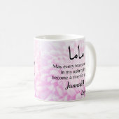 Mug maman musulmane de fleur rose (Devant droit)