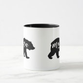 Mug Maman noire et blanche Bear Established Year de (Centre)