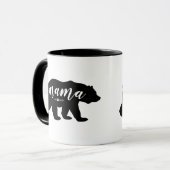 Mug Maman noire et blanche Bear Established Year de (Devant gauche)