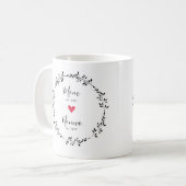 Mug Maman | Nonna Year Est. Cœur (Devant gauche)