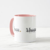 Mug Maman Nous T'aimons Écriture Noire (Devant gauche)