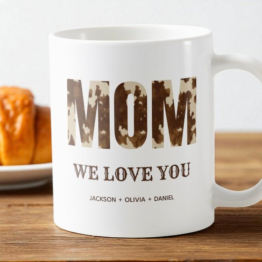 Mug Maman Nous t'aimons Pays Occidental Typographie mo