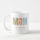 Mug Maman Nous Vous Aimons Automne Moderne Typographie (Gauche)