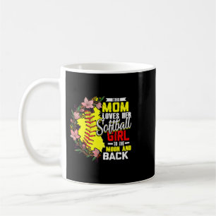 Mug Maman of a Softball Girl Softball Jour Vibes Mot