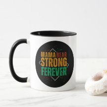 Maman Ours Colorée Forte Pour Toujours