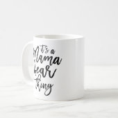 Mug Maman Ours Maman Mère Typographique (Devant gauche)