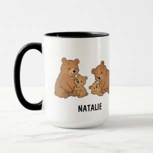 Mug Maman Ourse Mignonne Dessinée à la Main Meilleure