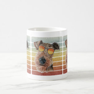 Mug Maman Papa Airedale Terrier Rétro Vintage Coucher