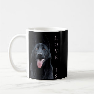Mug Maman Papa Amour Chien Berger Allemand Noir