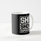 Mug Maman Papa Bossager Enseignant-Shit Superviseur de (Devant droit)