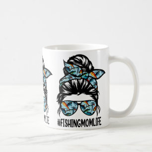 Mug Maman pêcheuse Vie Fouillis Maman drôle Maman pêch