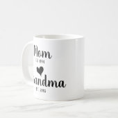 Mug Maman personnalisée, grand-mère, première maman (Devant gauche)