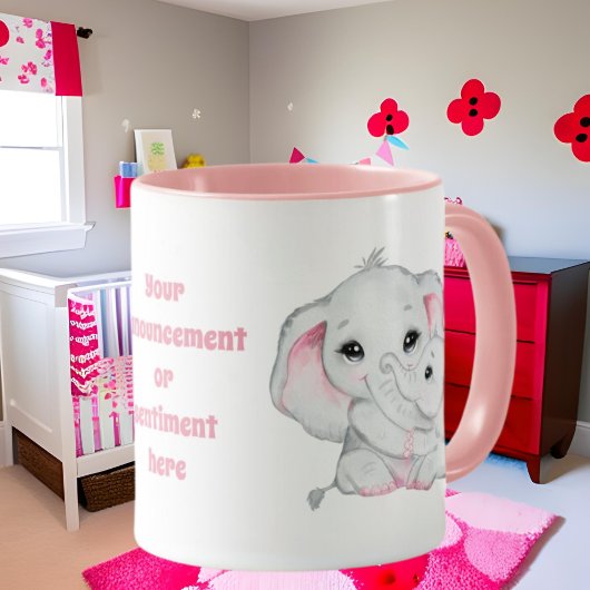 Mug Maman petite fille sentiment faire-part