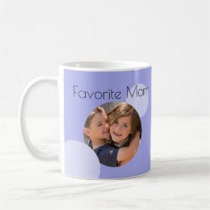 Mug Maman photos personnalisées Points bleus