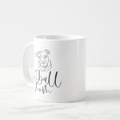 Mug Maman Pitbull Minimaliste (Devant gauche)
